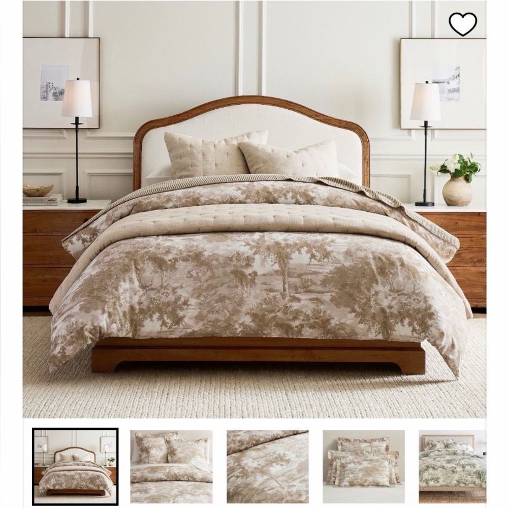 Pottery Barn Jardin Toile Duvet Cover